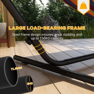 Outsunny Steel βάση αιώρας με ενσωματωμένο τραπέζι και μέγιστο φορτ... Outsunny Steel βάση αιώρας με ενσωματωμένο τραπέζι και μέγιστο φορτ...