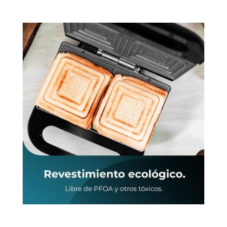 Τοστιέρα - Σαντουιτσιέρα 800 W RocknToast Square + Cecotec CEC-02953 Τοστιέρα - Σαντουιτσιέρα 800 W RocknToast Square + Cecotec CEC-02953