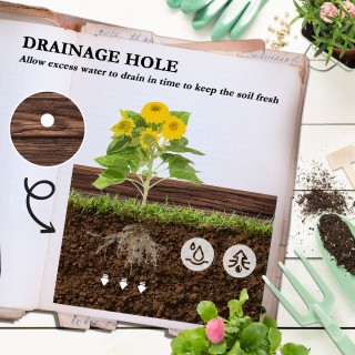 Outsunny 2 επιπέδων φυτευτή εξωτερικού χώρου με τρύπες αποστράγγιση... Outsunny 2 επιπέδων φυτευτή εξωτερικού χώρου με τρύπες αποστράγγιση...