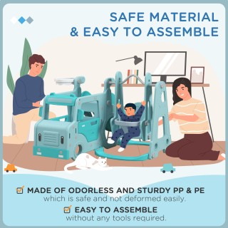 Σετ Slide AIYAPLAY για παιδιά 18-48 μηνών με κούνια, αυτοκίνητο και... Σετ Slide AIYAPLAY για παιδιά 18-48 μηνών με κούνια, αυτοκίνητο και...