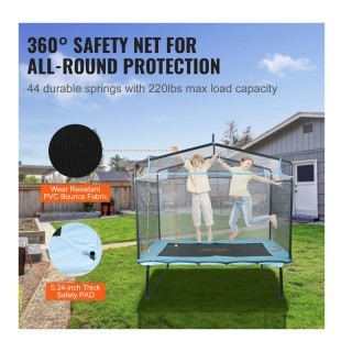 Τραμπολίνο με Προστατευτικό Δίχτυ 1750 x 1260 x 1650 mm VEVOR DWJXB... Τραμπολίνο με Προστατευτικό Δίχτυ 1750 x 1260 x 1650 mm VEVOR DWJXB...