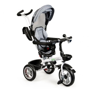 Τρίκυκλο Παιδικό Ποδήλατο - Καρότσι Χρώματος Γκρι Ecotoys JM-322-Grey