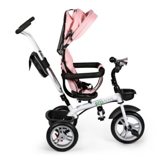 Τρίκυκλο Παιδικό Ποδήλατο - Καρότσι Χρώματος Ροζ Ecotoys JM-322-Pink