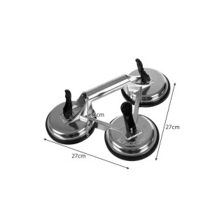 Τριπλή Βεντούζα Αλουμινίου Πολλαπλών Χρήσεων 150 Kg Bigstren 22361IT Τριπλή Βεντούζα Αλουμινίου Πολλαπλών Χρήσεων 150 Kg Bigstren 22361IT