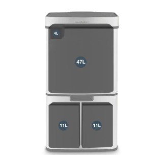 Τριπλός Αυτόματος Κάδος Απορριμμάτων 69 Lt με Υπέρυθρο Αισθητήρα κα... Τριπλός Αυτόματος Κάδος Απορριμμάτων 69 Lt με Υπέρυθρο Αισθητήρα κα...