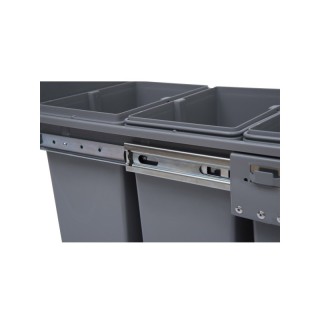 Τριπλός Κάδος Ανακύκλωσης 48 x 34.2 x 41.8 cm HOMCOM 851-002 Τριπλός Κάδος Ανακύκλωσης 48 x 34.2 x 41.8 cm HOMCOM 851-002