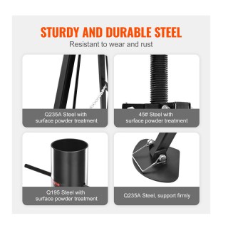 Τρίποδο Στήριξης Τροχόσπιτου 2.27T με Ρυθμιζόμενο Ύψος 880-1450 mm ...