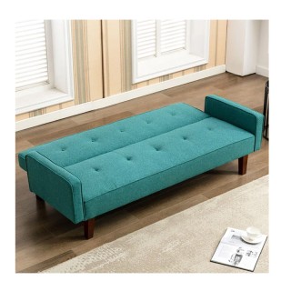 Τριθέσιος Καναπές Κρεβάτι 188 x 80 x 97 cm Χρώματος Τιρκουάζ Shally... Τριθέσιος Καναπές Κρεβάτι 188 x 80 x 97 cm Χρώματος Τιρκουάζ Shally...