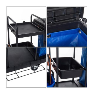 Τρόλεϊ Καθαρισμού με 2 Κουβάδες και Στίφτη 18 Lt με Σακούλα Απορριμ... Τρόλεϊ Καθαρισμού με 2 Κουβάδες και Στίφτη 18 Lt με Σακούλα Απορριμ...