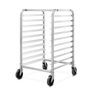 Τρόλεϊ Μεταφοράς από Αλουμίνιο για 10 Δίσκους 66 x 51.5 x 97 cm Cos...