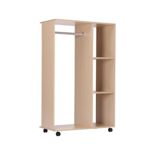 Τροχήλατη Ξύλινη Ανοιχτή Ντουλάπα 80 x 40 x 128 cm HOMCOM 831-078 Τροχήλατη Ξύλινη Ανοιχτή Ντουλάπα 80 x 40 x 128 cm HOMCOM 831-078