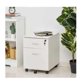 Τροχήλατη Ξύλινη Συρταριέρα Γραφείου με 2 Συρτάρια 40 x 44 x 54.6 c... Τροχήλατη Ξύλινη Συρταριέρα Γραφείου με 2 Συρτάρια 40 x 44 x 54.6 c...
