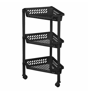 Τροχήλατη Γωνιακή Πλαστική Ραφιέρα 3 Επιπέδων 38.5 x 26.5 x 68 cm P... Τροχήλατη Γωνιακή Πλαστική Ραφιέρα 3 Επιπέδων 38.5 x 26.5 x 68 cm P...