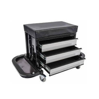 Τροχήλατη Καρέκλα Συνεργείου με 3 Συρτάρια 46 x 35.5 x 43 cm Hoppli... Τροχήλατη Καρέκλα Συνεργείου με 3 Συρτάρια 46 x 35.5 x 43 cm Hoppli...