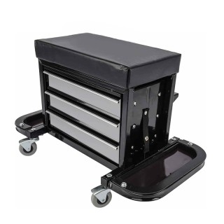 Τροχήλατη Καρέκλα Συνεργείου με 3 Συρτάρια 46 x 35.5 x 43 cm Hoppli... Τροχήλατη Καρέκλα Συνεργείου με 3 Συρτάρια 46 x 35.5 x 43 cm Hoppli...