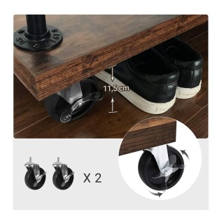 Τροχήλατη Μεταλλική Κρεμάστρα Δαπέδου με 5 Ξύλινα Ράφια 103.5 x 40 ... Τροχήλατη Μεταλλική Κρεμάστρα Δαπέδου με 5 Ξύλινα Ράφια 103.5 x 40 ...