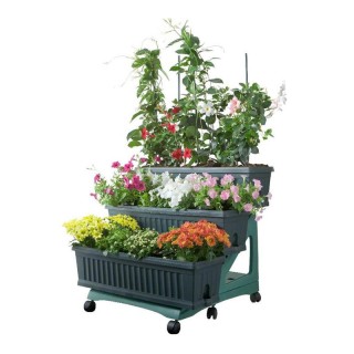 Τροχήλατη Πλαστική Σκαλιέρα με 3 Ζαρντινιέρες 30 Lt 80 x 74 x 73 cm... Τροχήλατη Πλαστική Σκαλιέρα με 3 Ζαρντινιέρες 30 Lt 80 x 74 x 73 cm...