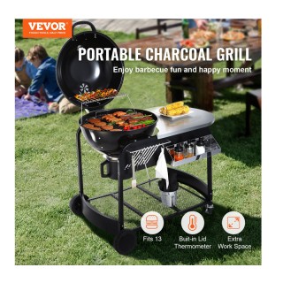 Τροχήλατη Ψησταριά - Μπάρμπεκιου με Κάρβουνο 109 x 79 x 101 cm VEVO... Τροχήλατη Ψησταριά - Μπάρμπεκιου με Κάρβουνο 109 x 79 x 101 cm VEVO...