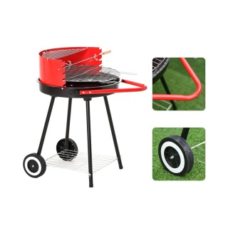 Τροχήλατη Ψησταριά - Μπάρμπεκιου με Κάρβουνο 51 x 70 x 75.5 cm Outs... Τροχήλατη Ψησταριά - Μπάρμπεκιου με Κάρβουνο 51 x 70 x 75.5 cm Outs...