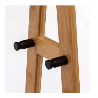 Τροχήλατη Ξύλινη Κρεμάστρα Ρούχων Δαπέδου με 2 Ράφια και 1 Ράγα 80 ... Τροχήλατη Ξύλινη Κρεμάστρα Ρούχων Δαπέδου με 2 Ράφια και 1 Ράγα 80 ...