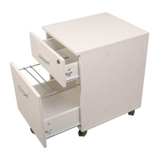 Τροχήλατη Ξύλινη Συρταριέρα Γραφείου με 2 Συρτάρια 40 x 45 x 55.6 c... Τροχήλατη Ξύλινη Συρταριέρα Γραφείου με 2 Συρτάρια 40 x 45 x 55.6 c...