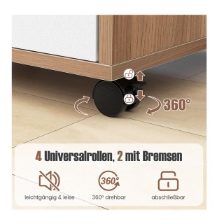 Τροχήλατη Ξύλινη Συρταριέρα Γραφείου με 5 Συρτάρια 48 x 39.5 x 65.5... Τροχήλατη Ξύλινη Συρταριέρα Γραφείου με 5 Συρτάρια 48 x 39.5 x 65.5...