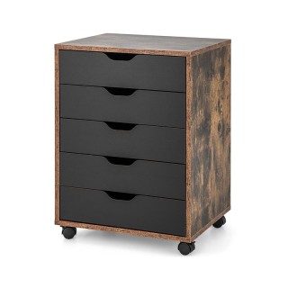 Τροχήλατη Ξύλινη Συρταριέρα Γραφείου με 5 Συρτάρια 48 x 39.5 x 65.5... Τροχήλατη Ξύλινη Συρταριέρα Γραφείου με 5 Συρτάρια 48 x 39.5 x 65.5...