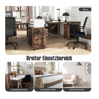 Τροχήλατη Ξύλινη Συρταριέρα Γραφείου με 5 Συρτάρια 48 x 39.5 x 65.5... Τροχήλατη Ξύλινη Συρταριέρα Γραφείου με 5 Συρτάρια 48 x 39.5 x 65.5...