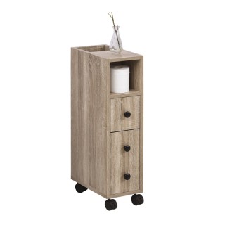 Τροχήλατο Ξύλινο Έπιπλο Μπάνιου 18 x 30 x 68.5 cm Kleankin 834-256AK Τροχήλατο Ξύλινο Έπιπλο Μπάνιου 18 x 30 x 68.5 cm Kleankin 834-256AK