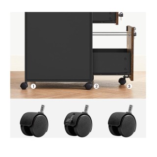 Τροχήλατο Μεταλλικό Έπιπλο Γραφείου με 2 Συρτάρια και 1 Ράφι 42 x 4... Τροχήλατο Μεταλλικό Έπιπλο Γραφείου με 2 Συρτάρια και 1 Ράφι 42 x 4...