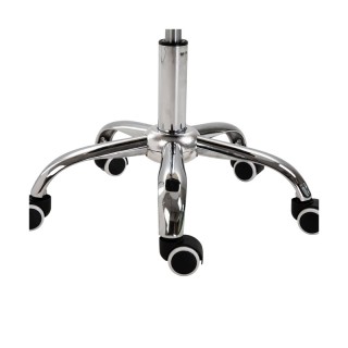 Τροχήλατο Σκαμπό με Ρυθμιζόμενο Ύψος 49-61 cm Χρώματος Μπεζ HOMCOM ...