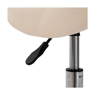 Τροχήλατο Σκαμπό με Ρυθμιζόμενο Ύψος 49-61 cm Χρώματος Μπεζ HOMCOM ... Τροχήλατο Σκαμπό με Ρυθμιζόμενο Ύψος 49-61 cm Χρώματος Μπεζ HOMCOM ...