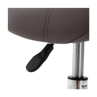 Τροχήλατο Σκαμπό με Ρυθμιζόμενο Ύψος 49-61 cm Χρώματος Γκρι HOMCOM ... Τροχήλατο Σκαμπό με Ρυθμιζόμενο Ύψος 49-61 cm Χρώματος Γκρι HOMCOM ...