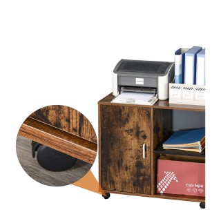 Τροχήλατο Ξύλινο Έπιπλο Γραφείου με 1 Ντουλάπι και 2 Ράφια 70 x 40 ... Τροχήλατο Ξύλινο Έπιπλο Γραφείου με 1 Ντουλάπι και 2 Ράφια 70 x 40 ...