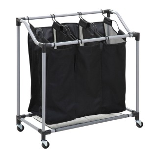 Τροχήλατο Καλάθι Απλύτων με 3 Χώρους GEM BN5663 Τροχήλατο Καλάθι Απλύτων με 3 Χώρους GEM BN5663