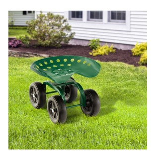 Τροχήλατο Κάθισμα Κήπου 47 x 31 x 28-40.5 cm Costway GT4029GN