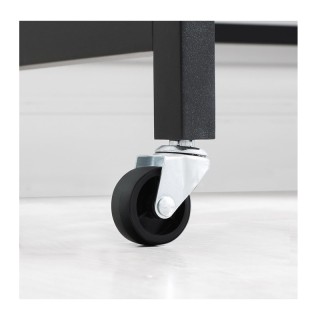 Τροχήλατο Μεταλλικό Γραφείο 120 x 60 x 94 cm VASAGLE LWD031B01