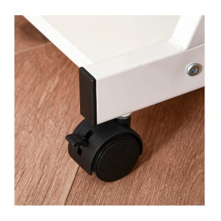 Τροχήλατο Μεταλλικό Γραφείο Υπολογιστή με Θέση για Πληκτρολόγιο 60 ... Τροχήλατο Μεταλλικό Γραφείο Υπολογιστή με Θέση για Πληκτρολόγιο 60 ...