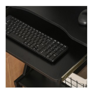 Τροχήλατο Μεταλλικό Γραφείο Υπολογιστή με Θέση για Πληκτρολόγιο 60 ...