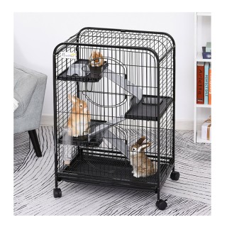 Τροχήλατο Μεταλλικό Κλουβί για Τρωκτικά 64 x 43.5 x 93 cm PawHut D5... Τροχήλατο Μεταλλικό Κλουβί για Τρωκτικά 64 x 43.5 x 93 cm PawHut D5...