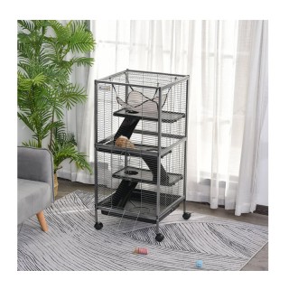 Τροχήλατο Μεταλλικό Κλουβί για Τρωκτικά με 4 Επίπεδα 52 x 52 x 113.... Τροχήλατο Μεταλλικό Κλουβί για Τρωκτικά με 4 Επίπεδα 52 x 52 x 113....