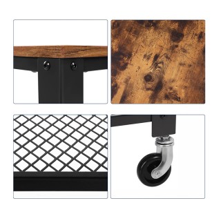 Τροχήλατο Μεταλλικό Τραπεζάκι με 3 Ράφια 60 x 40 x 77.5 cm VASAGLE ... Τροχήλατο Μεταλλικό Τραπεζάκι με 3 Ράφια 60 x 40 x 77.5 cm VASAGLE ...