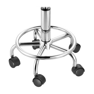 Τροχήλατο Σκαμπό με Ρυθμιζόμενο Ύψος 45 x 37 x 50-65 cm Χρώματος Λε...