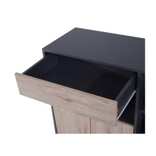 Τροχήλατο Ξύλινο Πολυλειτουργικό Ντουλάπι Κουζίνας 80 x 39 x 86.5 c...