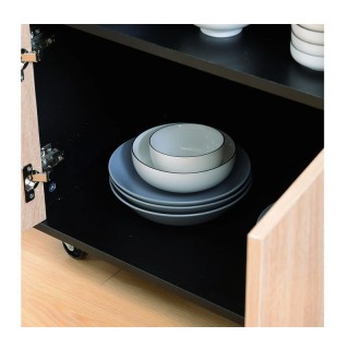 Τροχήλατο Ξύλινο Πολυλειτουργικό Ντουλάπι Κουζίνας 76.5 x 40 x 82 c... Τροχήλατο Ξύλινο Πολυλειτουργικό Ντουλάπι Κουζίνας 76.5 x 40 x 82 c...