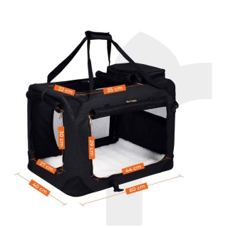Τσάντα Μεταφοράς Σκύλου 60 x 40 x 40 cm Χρώματος Μαύρο Songmics PDC60H Τσάντα Μεταφοράς Σκύλου 60 x 40 x 40 cm Χρώματος Μαύρο Songmics PDC60H