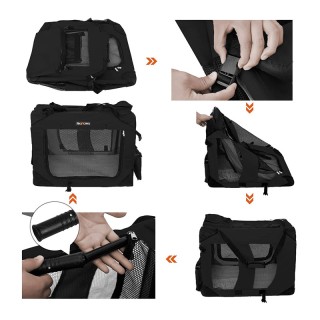 Τσάντα Μεταφοράς Σκύλου 60 x 40 x 40 cm Χρώματος Μαύρο Songmics PDC60H Τσάντα Μεταφοράς Σκύλου 60 x 40 x 40 cm Χρώματος Μαύρο Songmics PDC60H