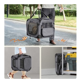 Τσάντα Μεταφοράς Σκύλου 60 x 42 x 42 cm Γκρι PDC60GY Feandrea Τσάντα Μεταφοράς Σκύλου 60 x 42 x 42 cm Γκρι PDC60GY Feandrea