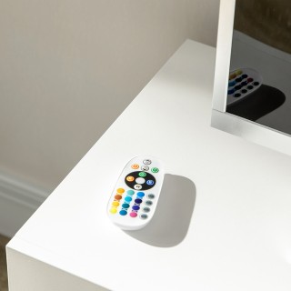 Βάση τηλεόρασης HOMCOM 55 με φώτα LED 12 χρωμάτων και τηλεχειριστήρ...