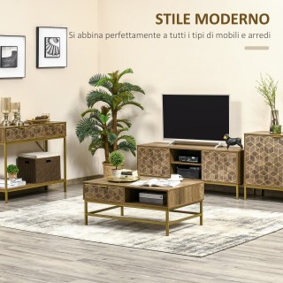 HOMCOM Ορθογώνιο Τραπεζάκι Σαλονιού με Συρτάρι και 2 Ανοιχτά Ράφια,... HOMCOM Ορθογώνιο Τραπεζάκι Σαλονιού με Συρτάρι και 2 Ανοιχτά Ράφια,...